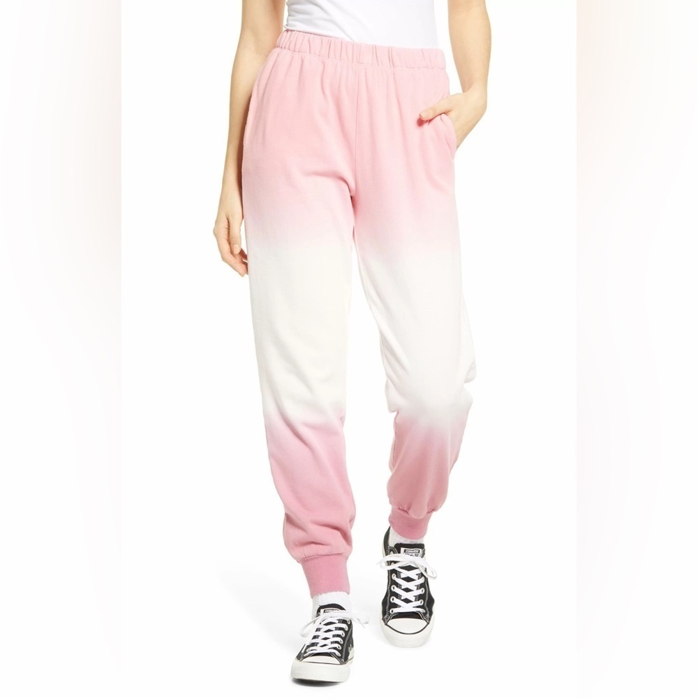 BP. Knit Joggers, color Pink/White